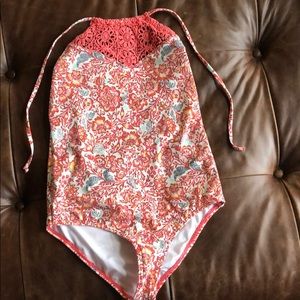 Size 14 Billabong girls one piece swimsuit